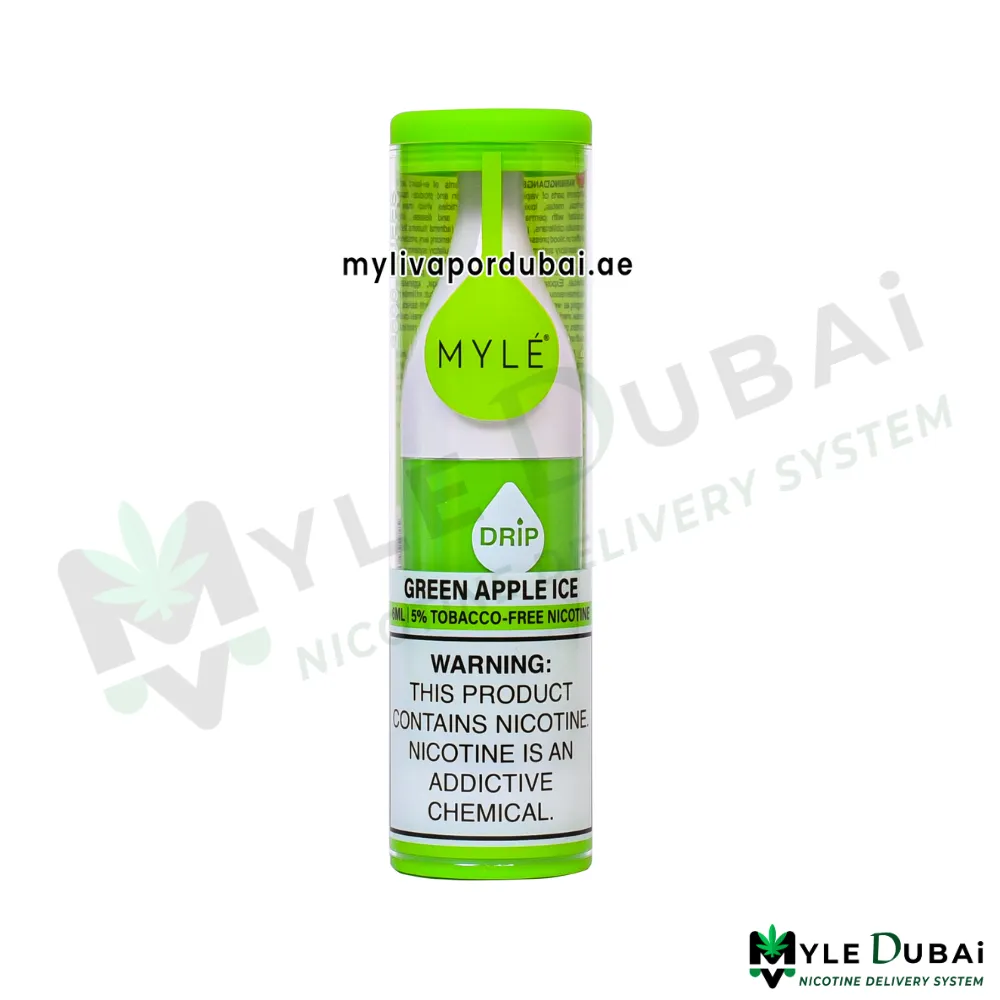 Myle Drip Green Apple Disposable Device