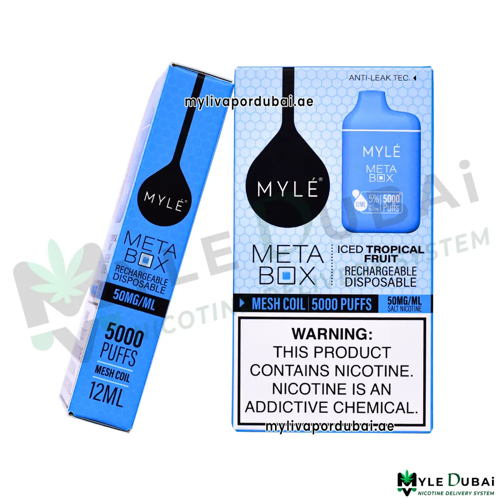 Myle Meta Box Iced Tropical Fruit 20MG Disposable Device