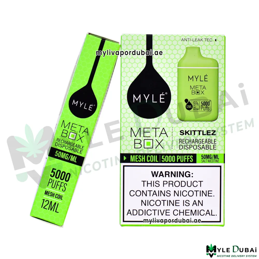 Myle Meta Box Skittlez 20MG Disposable Device
