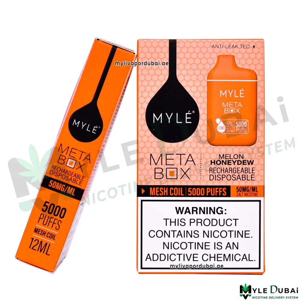 Myle Meta Box Melon Honeydew 20MG Disposable Device