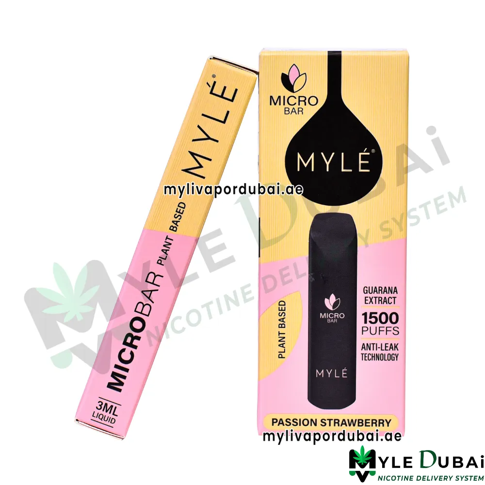 Myle Micro Bar Passion Strawberry Plant Based Device
