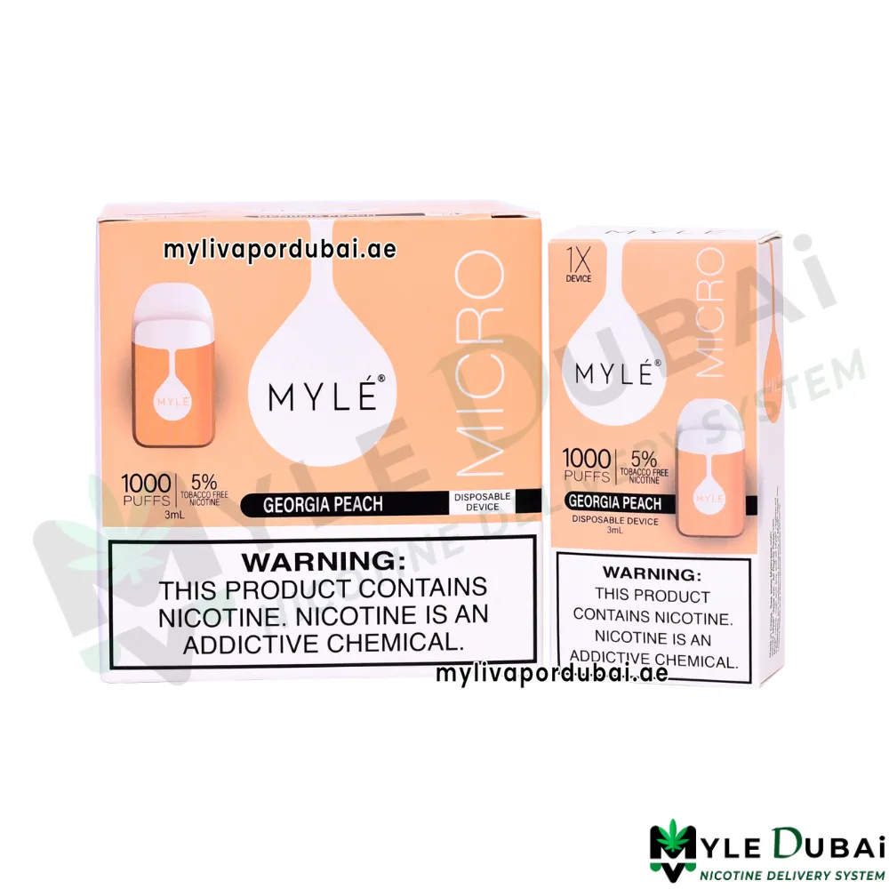 Myle Micro Georgia Peach Disposable Device