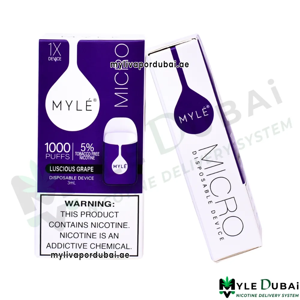 Myle Micro Luscious Grape Disposable Device