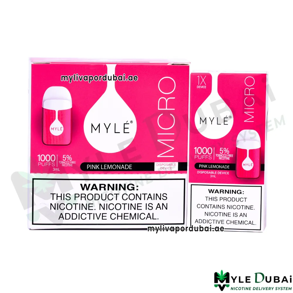 Myle Micro Pink Lemonade Disposable Device