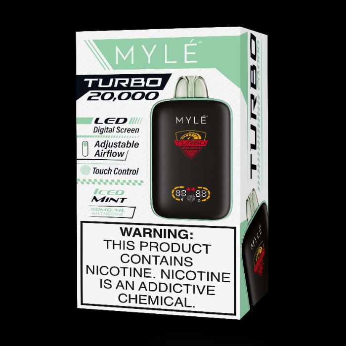 Myle Turbo Iced Mint Disposable Device