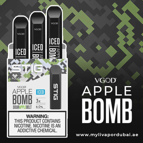 Stig VGOD Apple Bomb Iced Disposable Pod Vape
