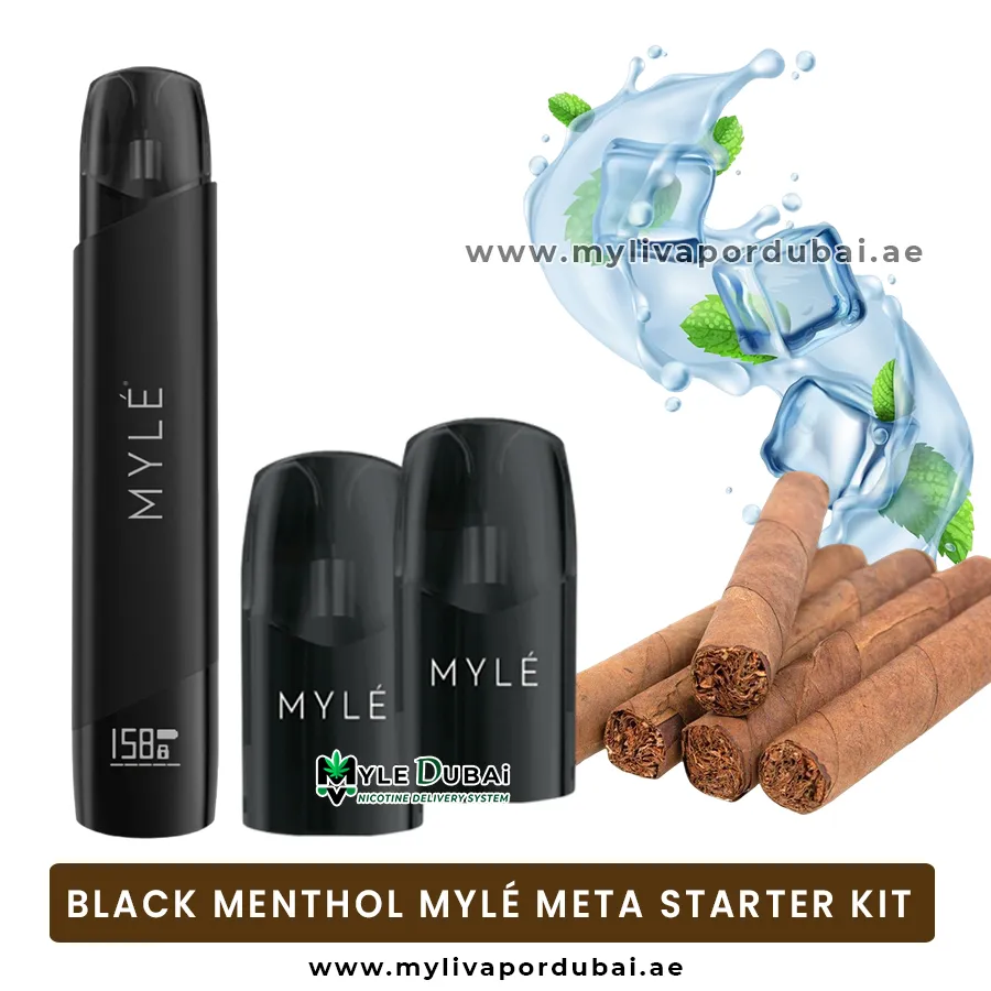 Black Menthol Myle Meta Starter Kit