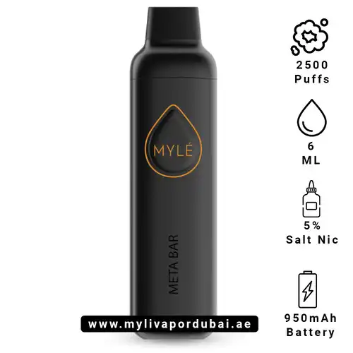 Myle Meta Bar Clear Disposable Device