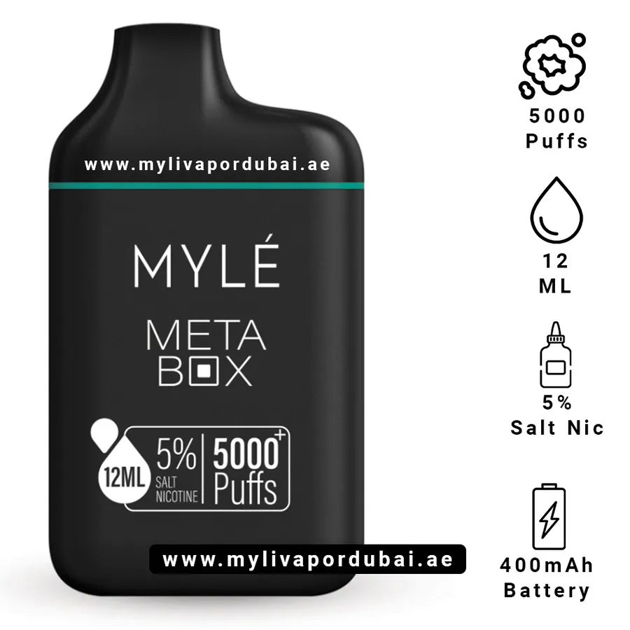 Myle Meta Box Clear Disposable Device