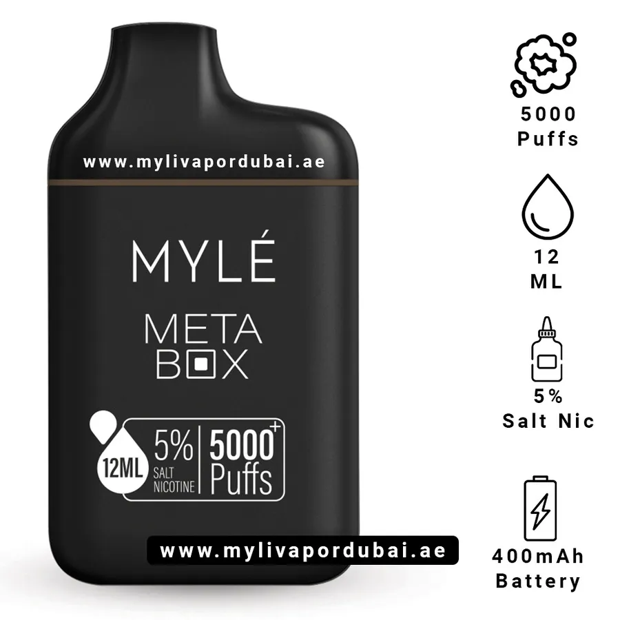 Myle Meta Box Cubao Tobacco Disposable Device