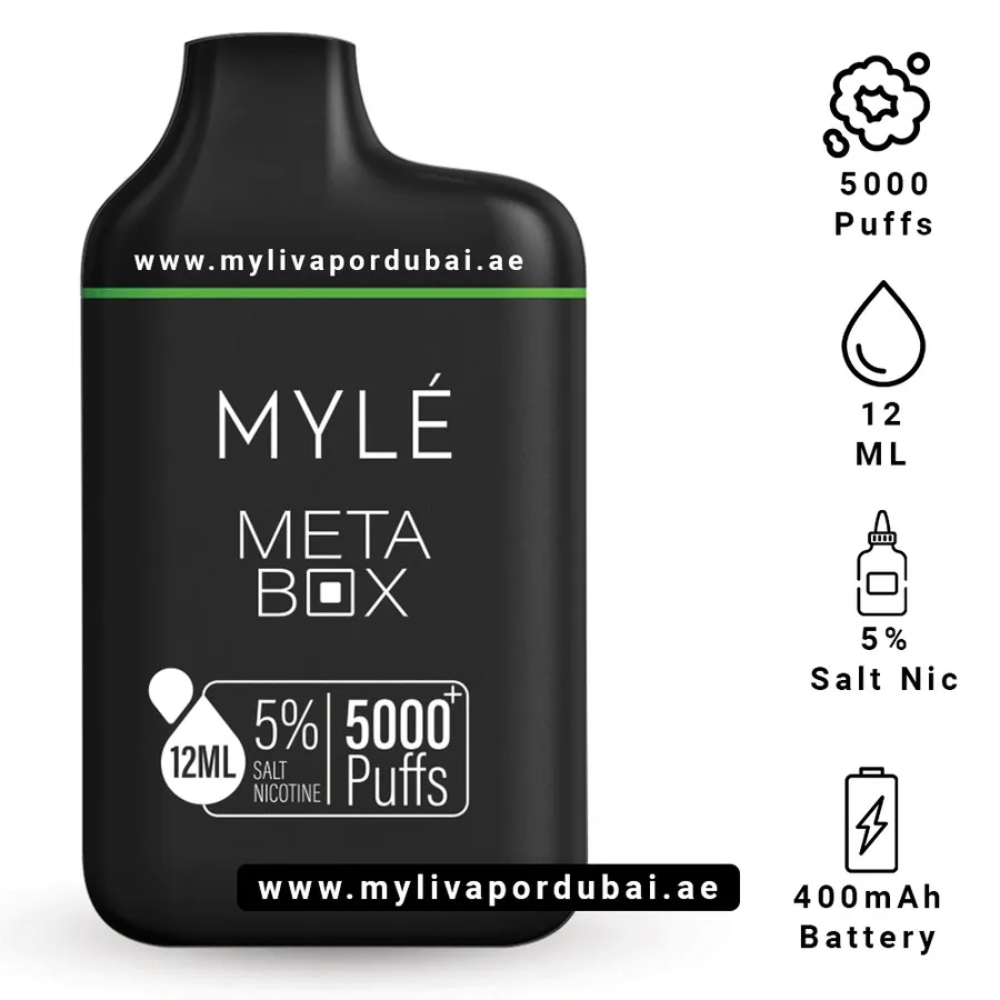 Myle Meta Box Iced Apple Disposable Device