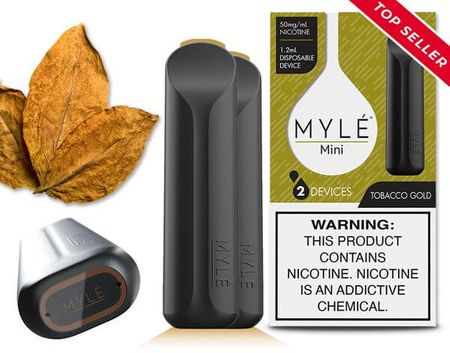 Mylé Mini Disposable Device Tobacco Gold