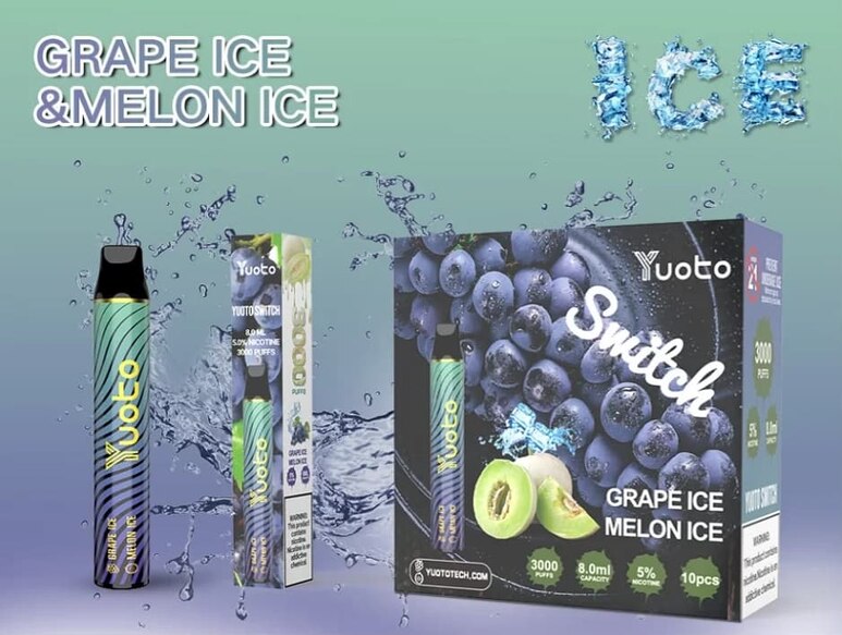 Yuoto Switch Grape Ice and Melon Ice Disposable Vape