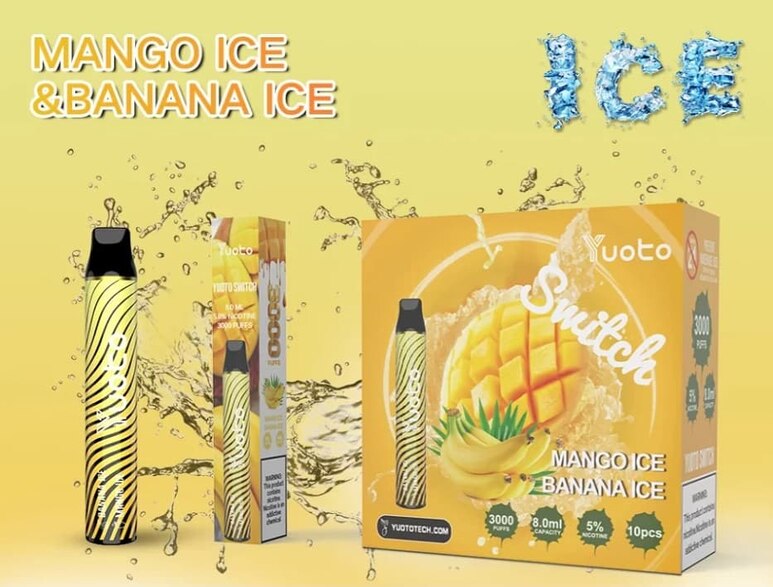 Yuoto Switch Mango Ice and Banana Ice Disposable Vape