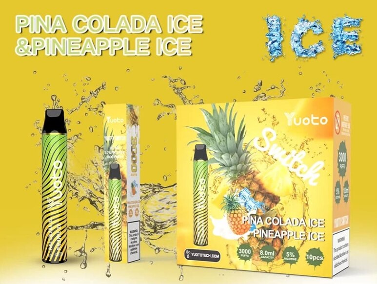 Yuoto Switch Pina Colada Ice and Pineapple Ice Disposable Vape