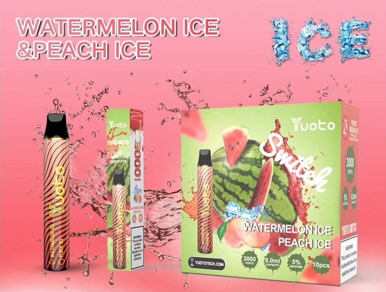 Yuoto Switch Watermelon Ice and Peach Ice Disposable Vape