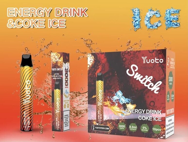 Yuoto Switch Energy Drink Ice and Coke Ice Disposable Vape